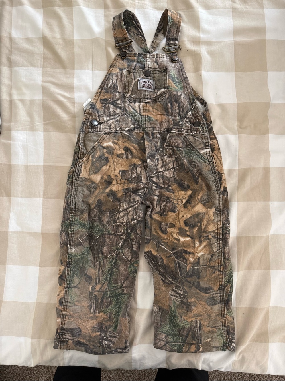 Kids Camouflage Overalls - Brown/Camo